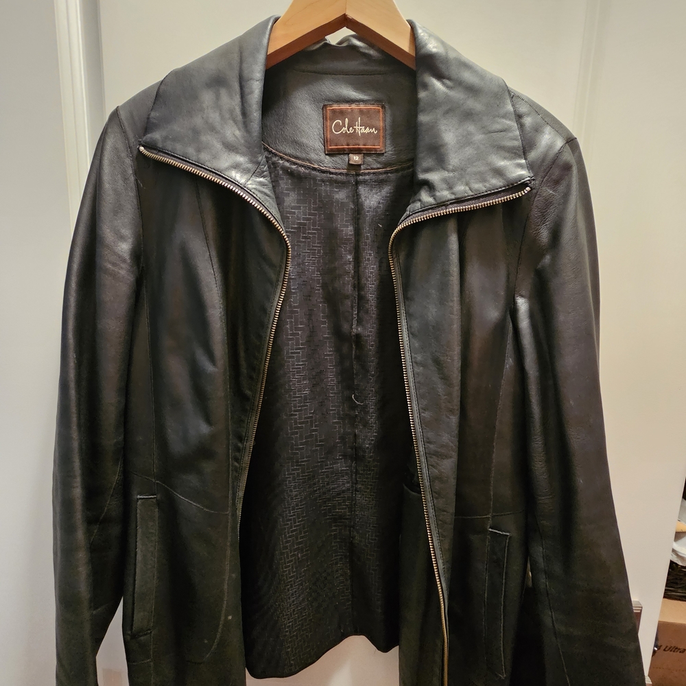 Black Leather Jacket by Cole Haan